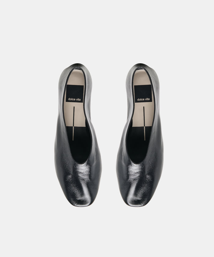 ANDEY HEELS BLACK LEATHER