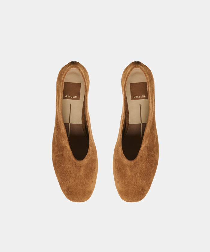 ANDEY HEELS BROWN SUEDE