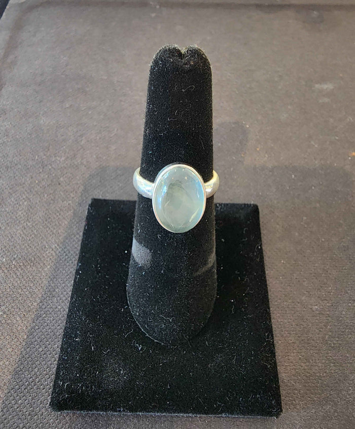 Aquamarine Ring in .925 Sterling Silver - Smokin Resin Company