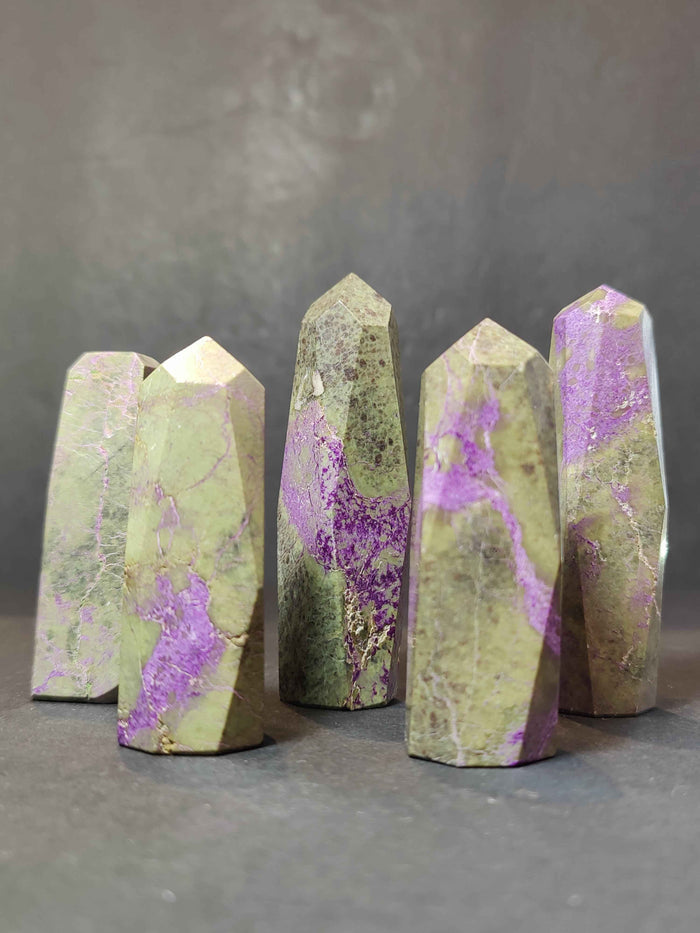 Atlantisite (Stichtite with Serpentine) Polished Tower Sculpture - Smokin Resin Company