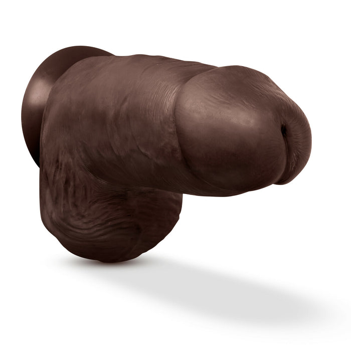 Au Naturel Chub 10in Dildo With Suction Cup Chocolate  Intimates Adult Boutique