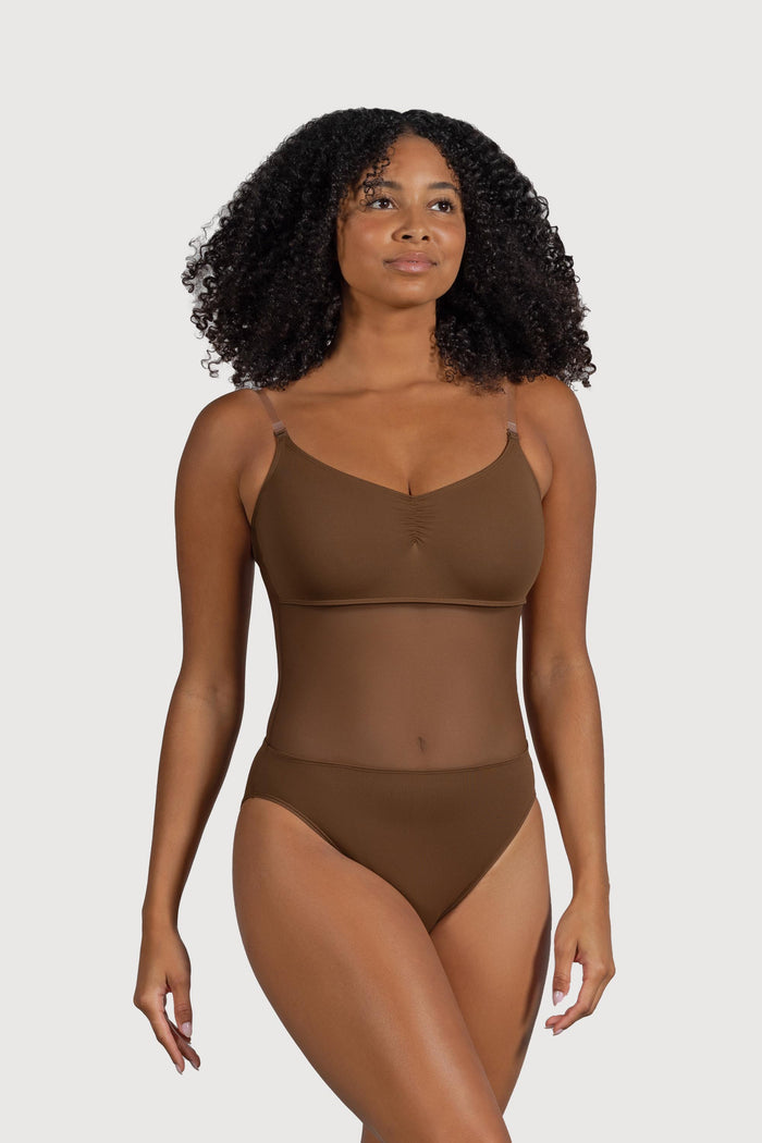 B53377 - Bloch Cordelia Mesh Panel Womens Body Liner