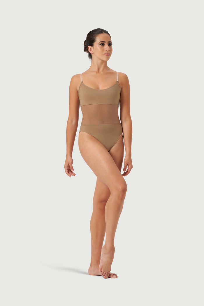 B53377 - Bloch Cordelia Mesh Panel Womens Body Liner