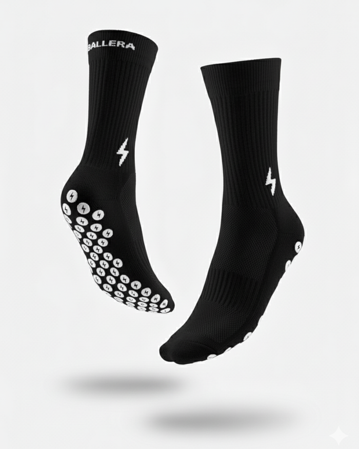 Ballera Performance Grip Sock - Black