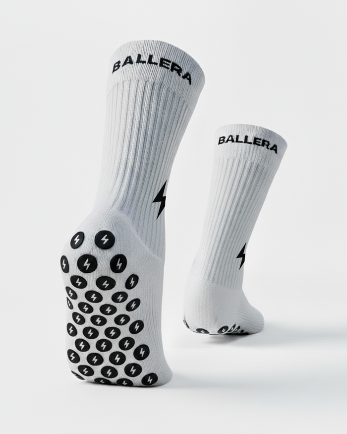 Ballera Performance Grip Sock - White