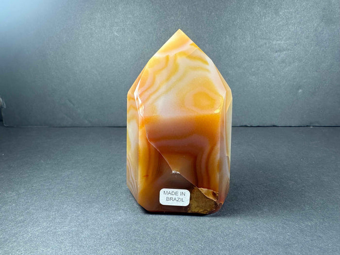 Banded Carnelian Tower from Brazil - Smokin Resin Company
