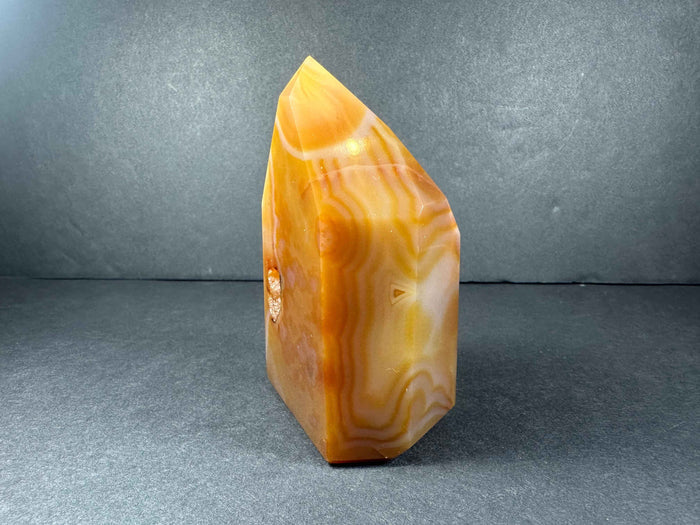 Banded Carnelian Tower from Brazil - Smokin Resin Company