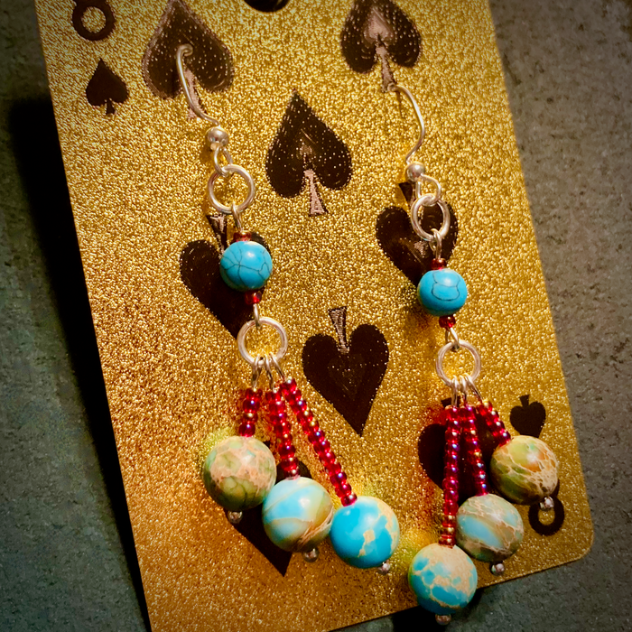 Beaded Earrings Made By Scarlet Garlands