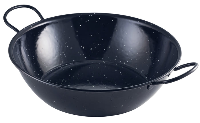 Black Enamel Dish 30 X 8Cm (Box Of 6)