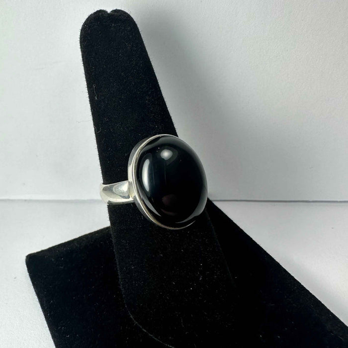 Black Onyx Ring - Size 7