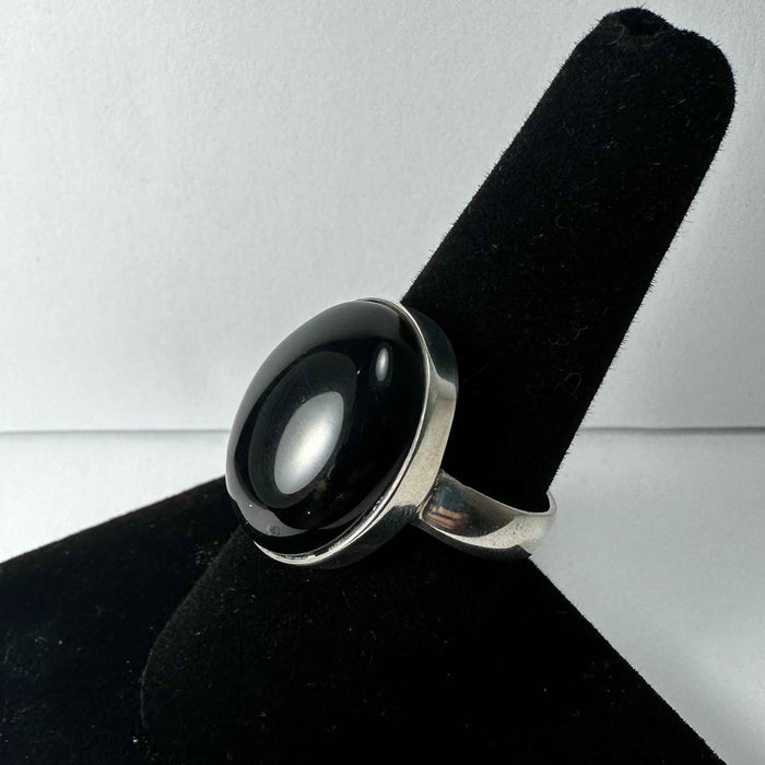 Black Onyx Ring - Size 8.5