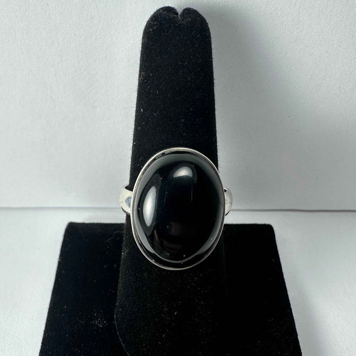 Black Onyx Ring - Size 8.5