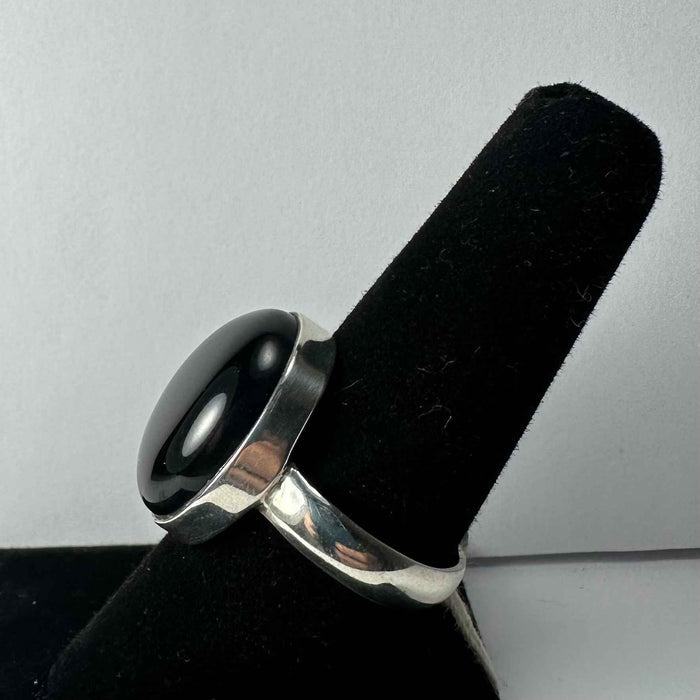 Black Onyx Ring - Size 8.5