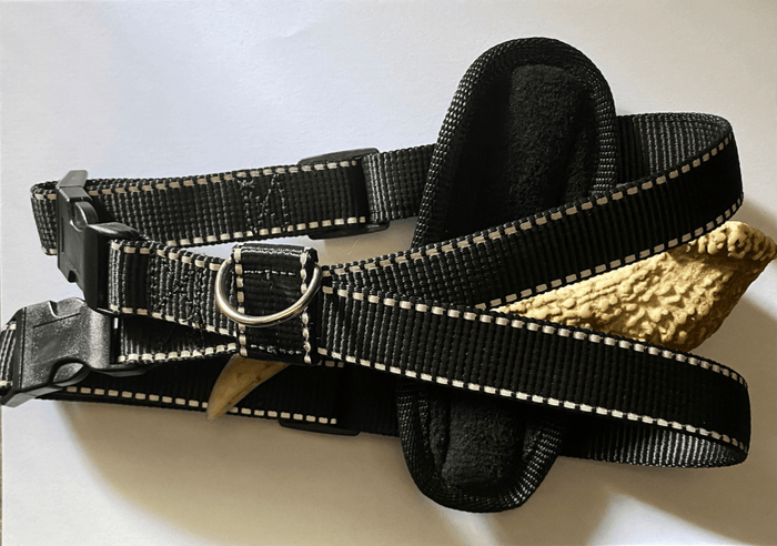 Dogtraining101 Black Reflective Premium Harness (Medium)