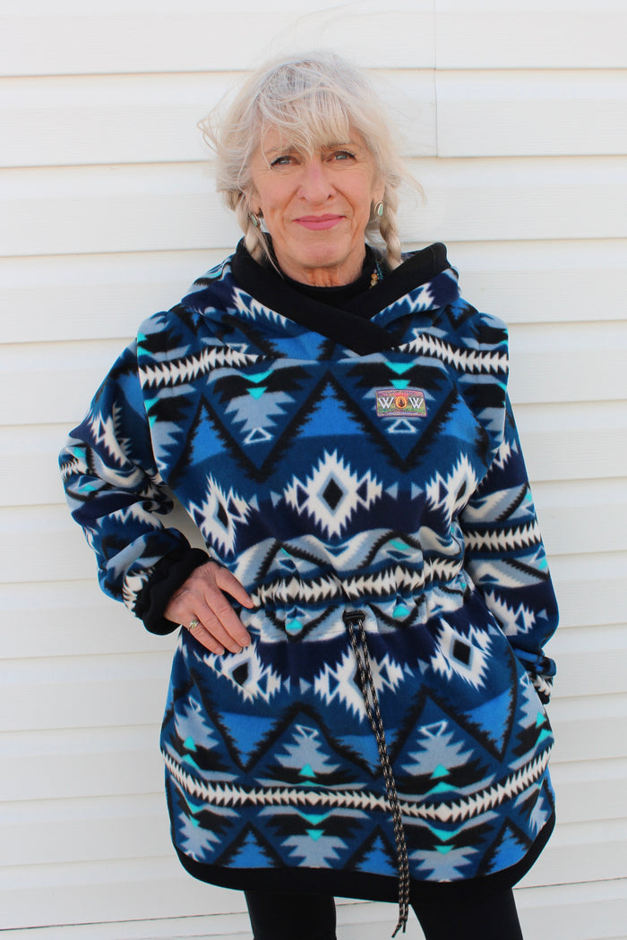 Blue Diamond Drawstring Jacket