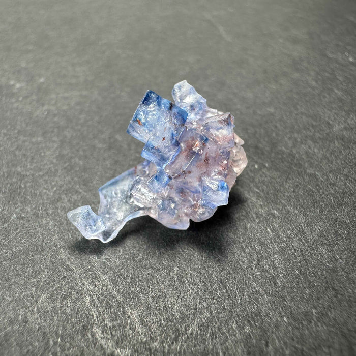 Blue Fluorite Cube, Minerva Mine #1, Hardin Co. Illinois - Smokin Resin Company