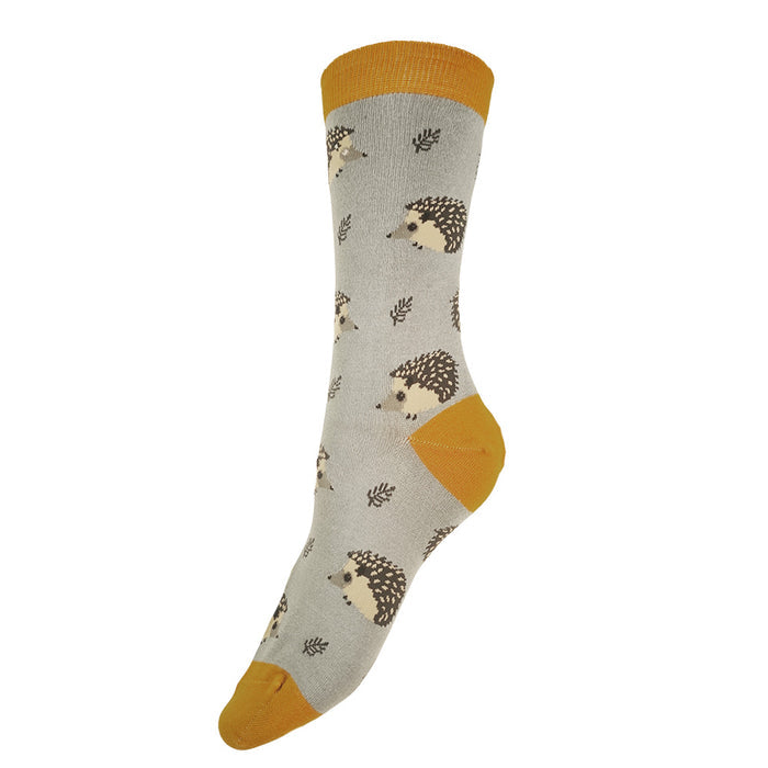 Blue Hedgehog Bamboo Socks