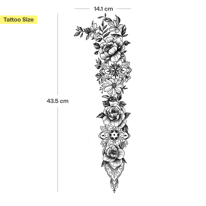 Blumen & Mandalas Tattoo Sleeve