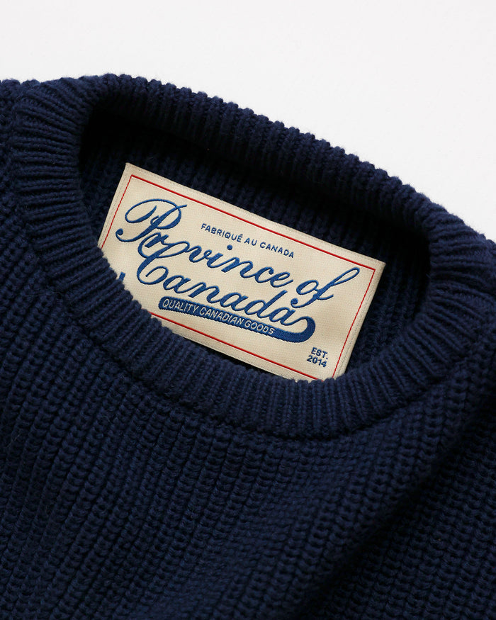 Made in Canada Cotton Canada Flag Cotton Knit Sweater - Unisex - Province of Canada