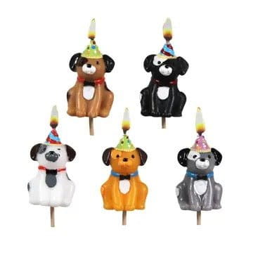 Novelty Candles - Dogs in Party Hats