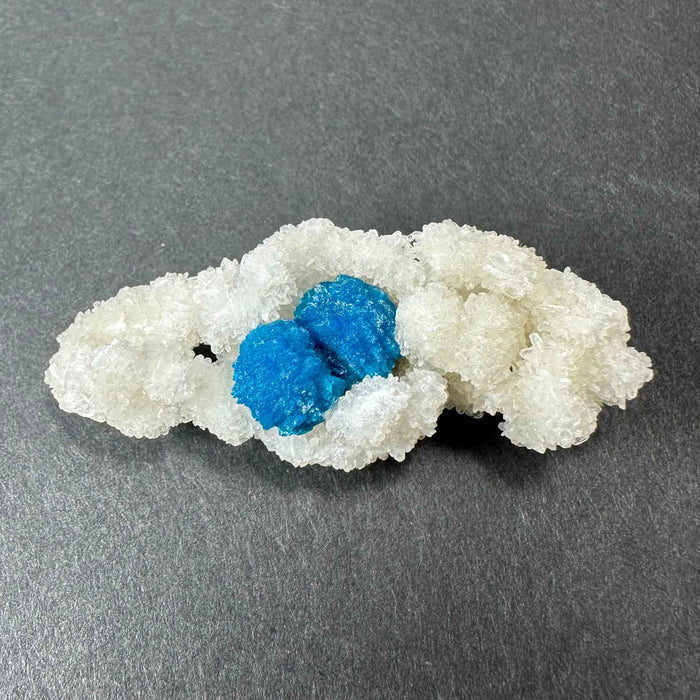 Cavansite Ball 'Floaters' on Stilbite MD - Smokin Resin Company