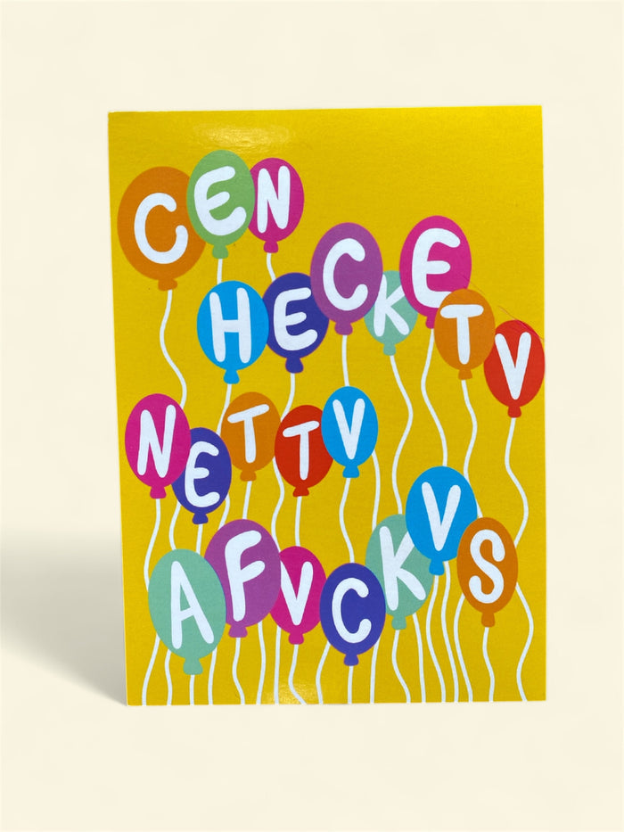 Cen hecketv Nettv Afvckvs post card, Designed by Holatte