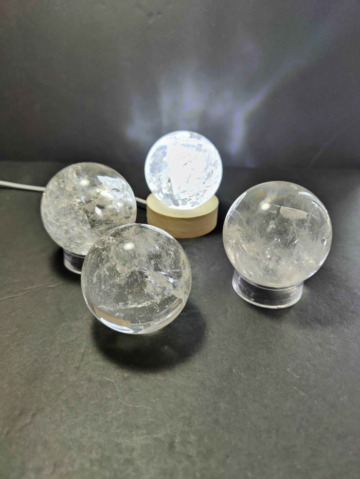 Clear Quartz Polished Sphere Sculpture (Extra Quality) - Smokin Resin Company