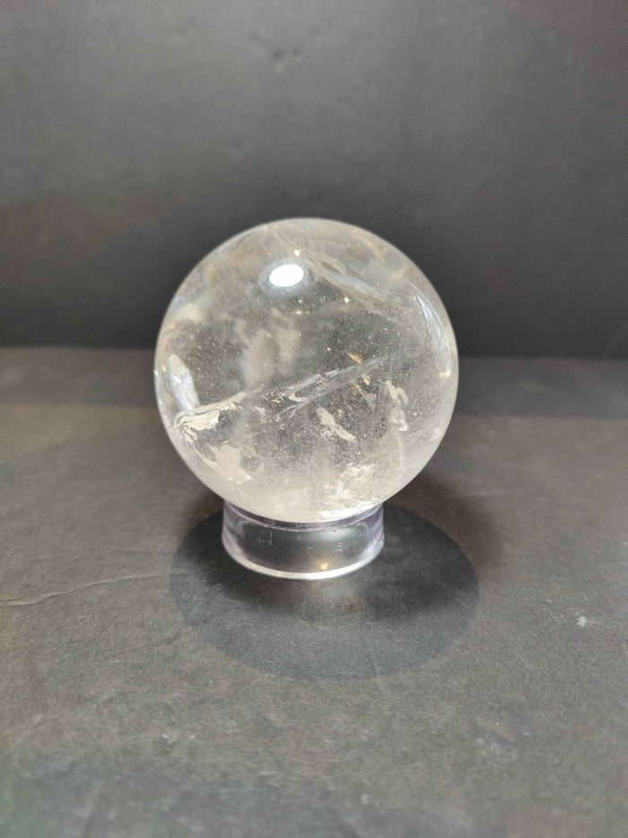 Clear Quartz Polished Sphere Sculpture (Extra Quality) - Smokin Resin Company