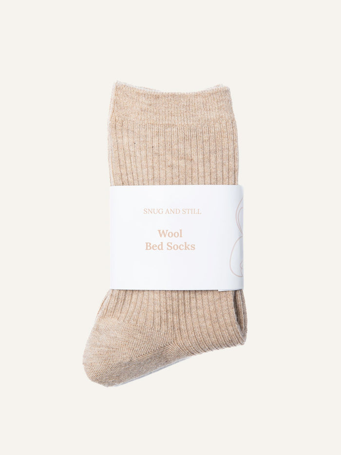 Cloud Wool Bed Socks for Still Days