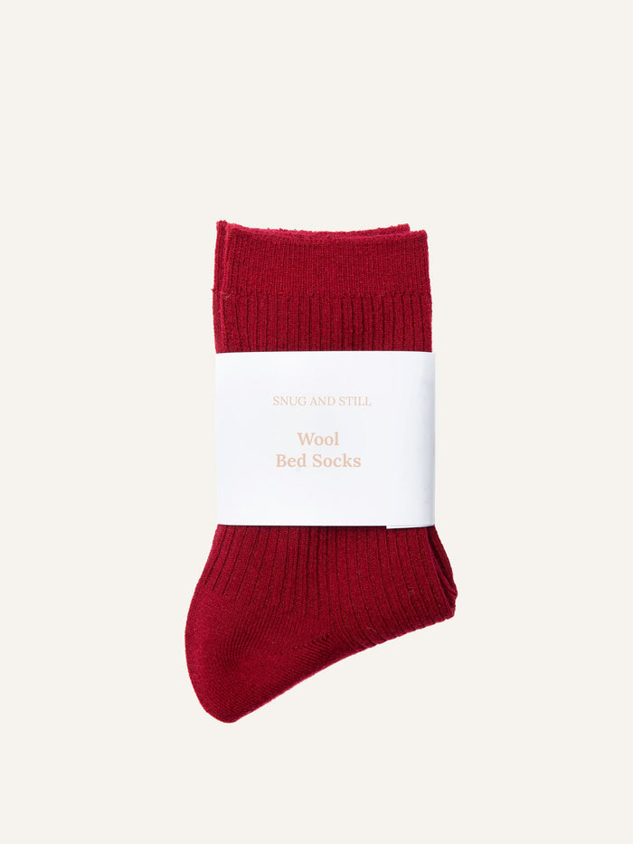Cloud Wool Bed Socks for Still Days