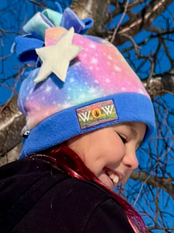 Cotton Candy Ski Dangle Hat