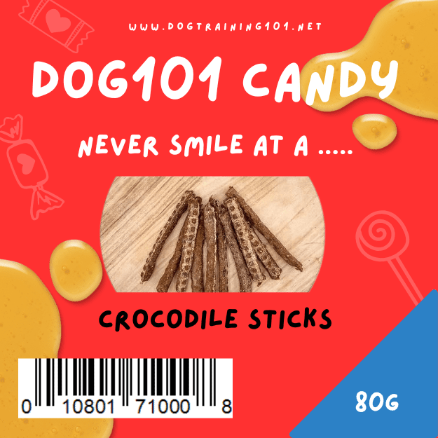 Dogtraining101 Retail Super Store 80g Crocodile Jerky Sticks