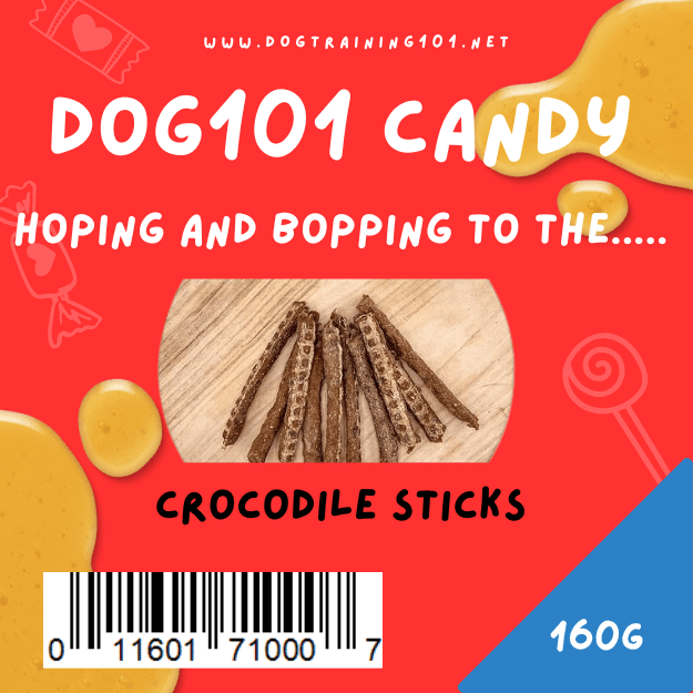 Dogtraining101 Retail Super Store 160g Crocodile Jerky Sticks