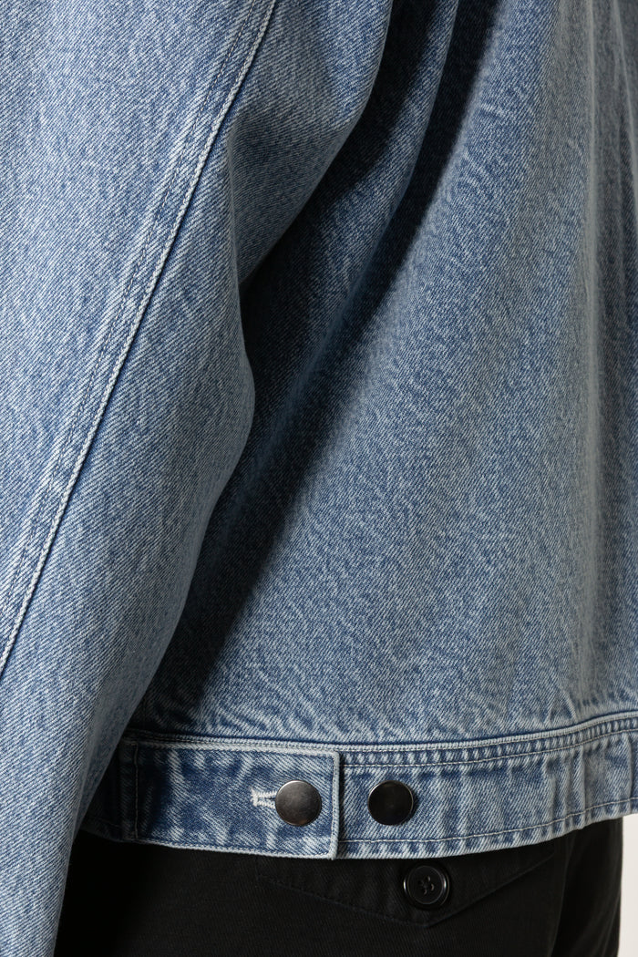 Cropped Four Pocket Trucker Jacket - 90's Stonewashed Denim