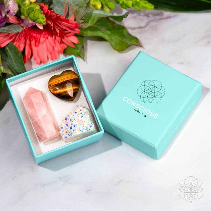 Crystal Fridge Magnets - Trio of Protection & Comfort