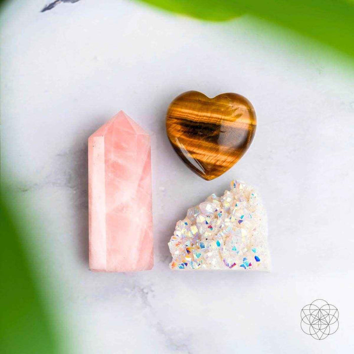 Crystal Fridge Magnets - Trio of Protection & Comfort