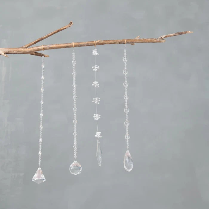 Crystal Hanging Beaded Drop