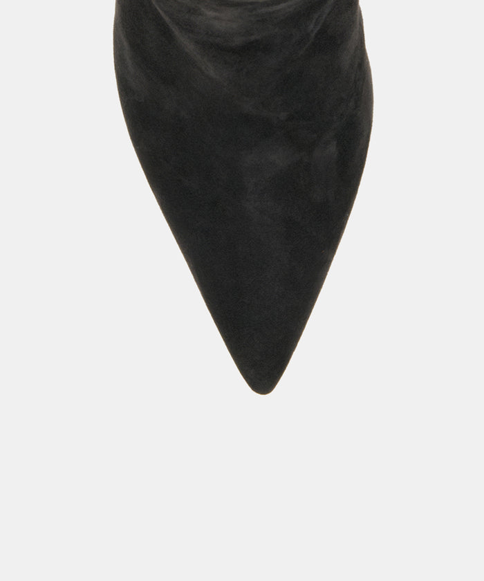 DANITY BOOTIES ONYX SUEDE