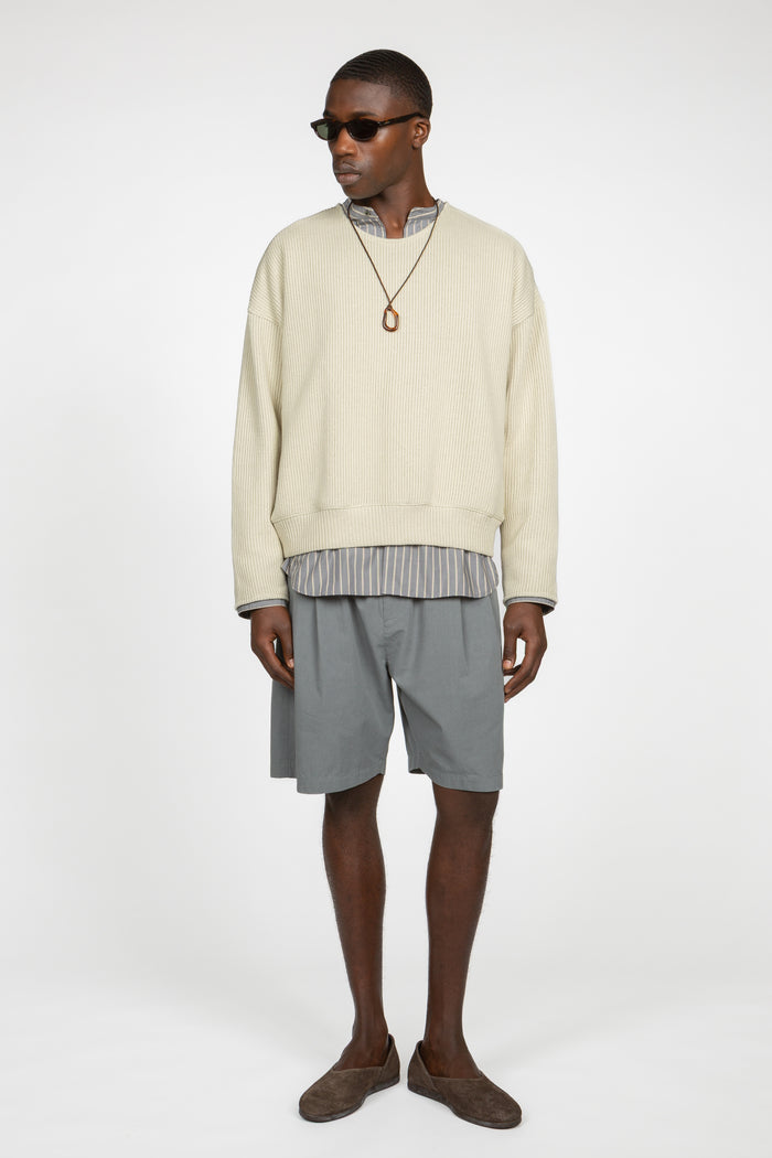 Drop Shoulder Sweater - Stone