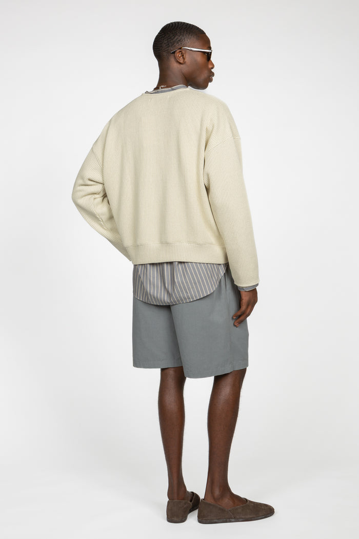 Drop Shoulder Sweater - Stone