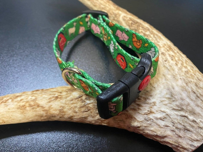 Dogtraining101 Retail Super Store Farm Animals Webbing Collar (Small/Puppy)