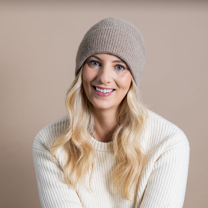 Fawn fleece lined hat