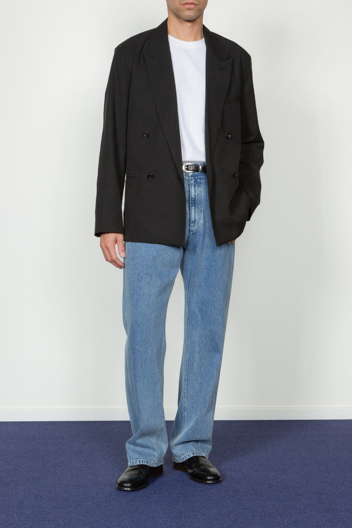 Five Pocket Twisted Seam Pant - 90's Stonewashed Denim