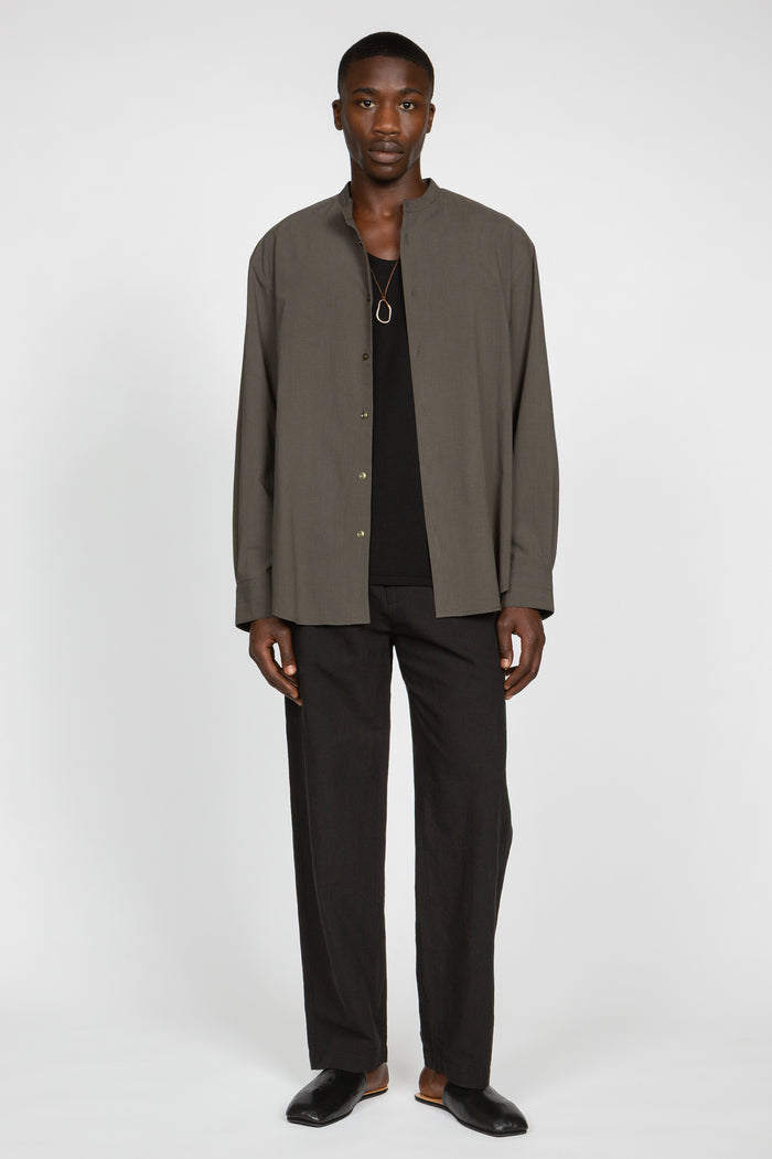 Flat Front Easy Pant - Black