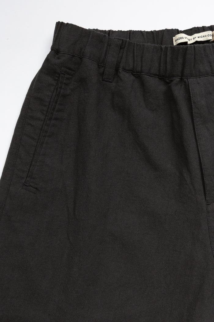 Flat Front Easy Pant - Black