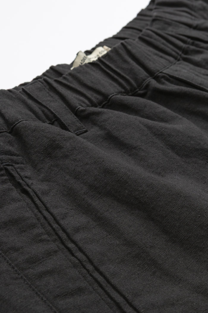 Flat Front Easy Pant - Black