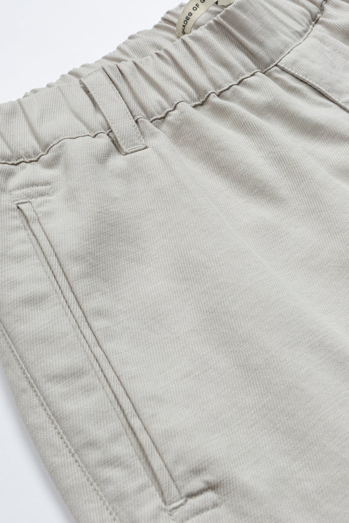 Flat Front Easy Pant - Light Grey