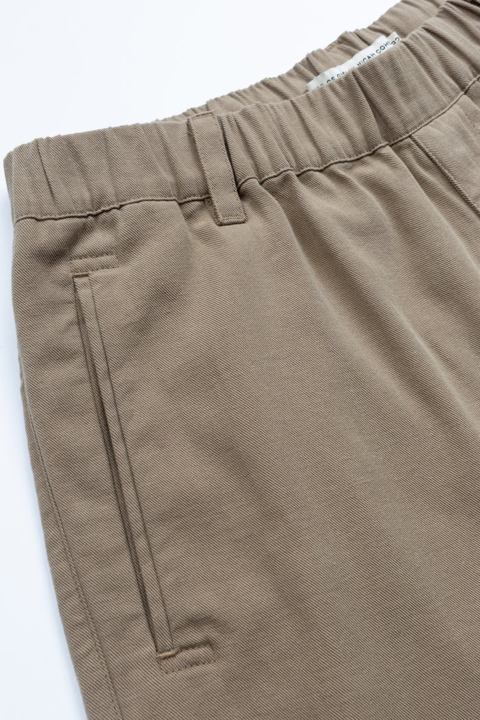 Flat Front Easy Pant - Taupe