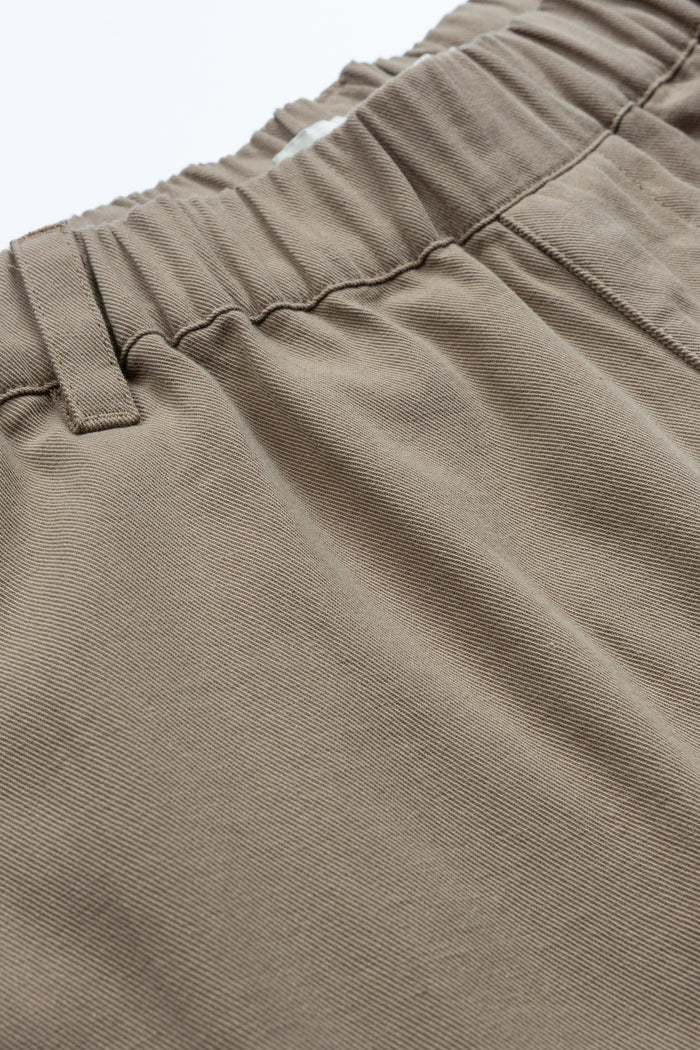 Flat Front Easy Pant - Taupe