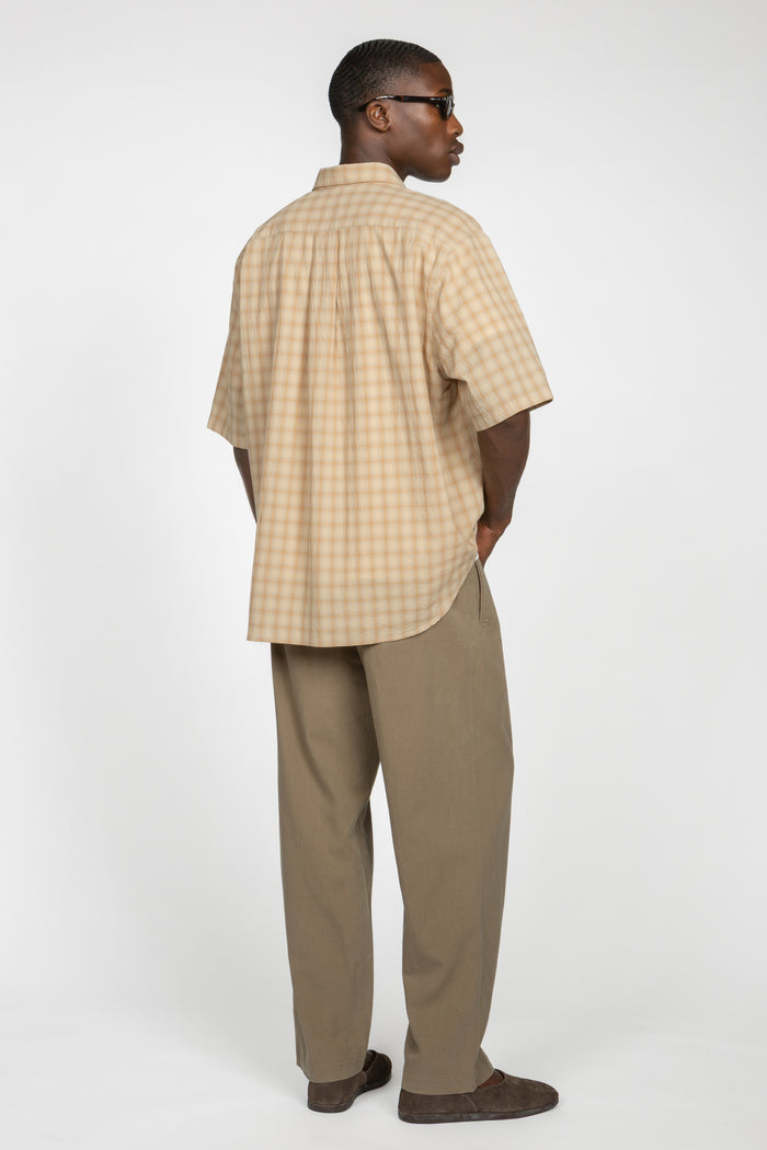 Flat Front Easy Pant - Taupe
